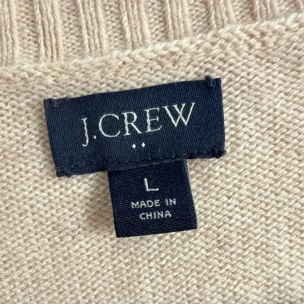 J.Crew cream crewneck sweater